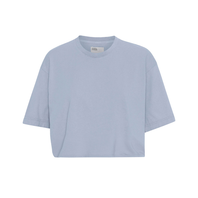 Colorful Standard |  BOXY CROP T-Shirt | Powder Blue