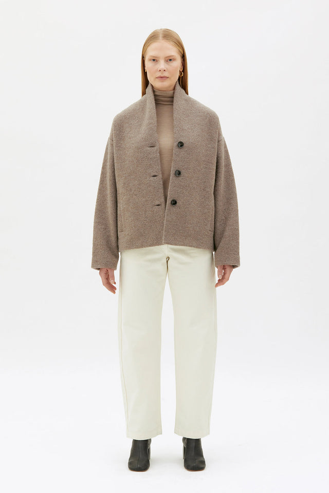 MASKA | HALE Wool Jacket | Taupe