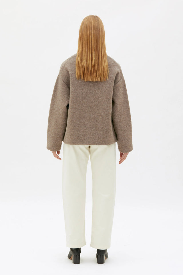 MASKA | HALE Wool Jacket | Taupe