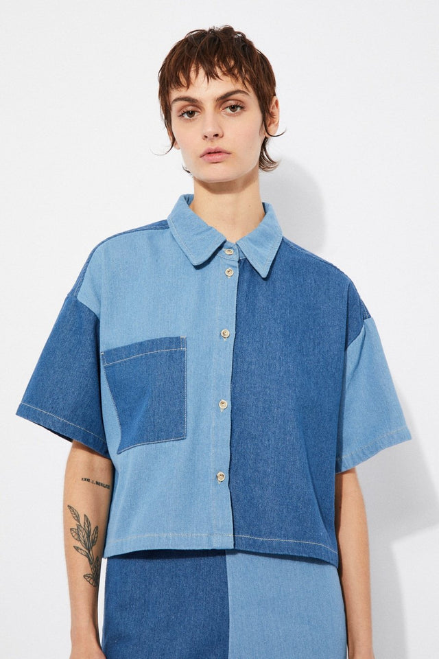 Rita Row | LAGOS Shirt | Denim Patch