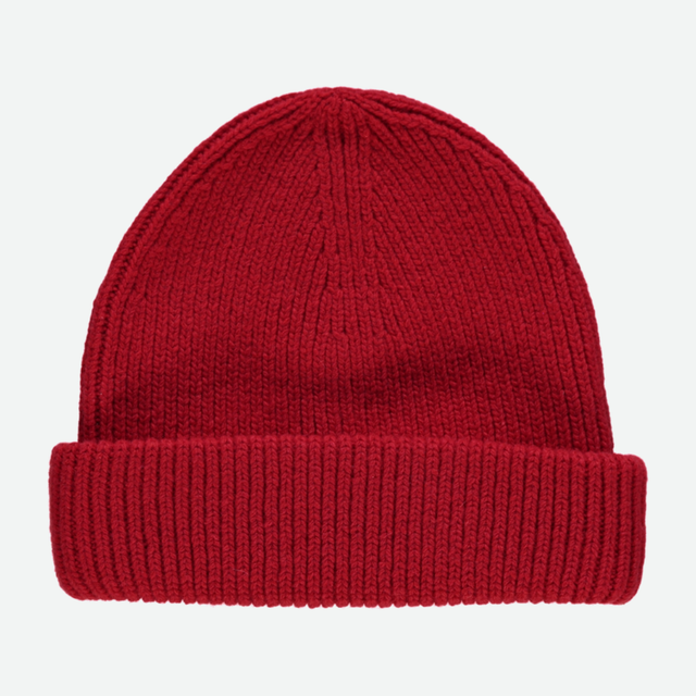Poudre Organic  | BONNET Wool Beanie | Scarlett Red