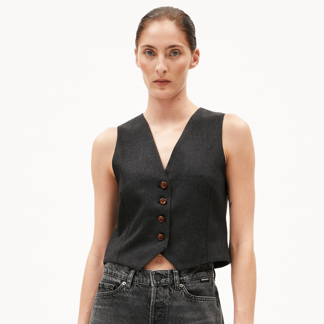 Armedangels | SINERIAA Vest | Steel Melange