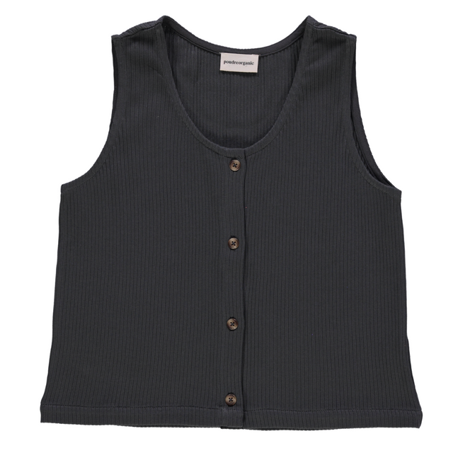 Poudre Organic | DEBARDEUR DILLE Tank Top | Pirate Black