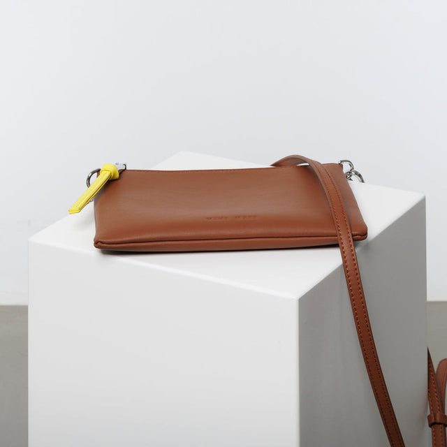 VIVI MARI | Vegan Crossbody Pouch | Tan