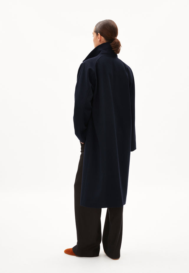 Armedangels | VAANOISE Wool Coat | Night Sky