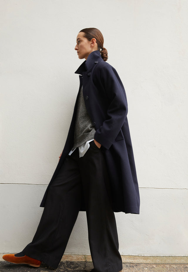 Armedangels | VAANOISE Wool Coat | Night Sky