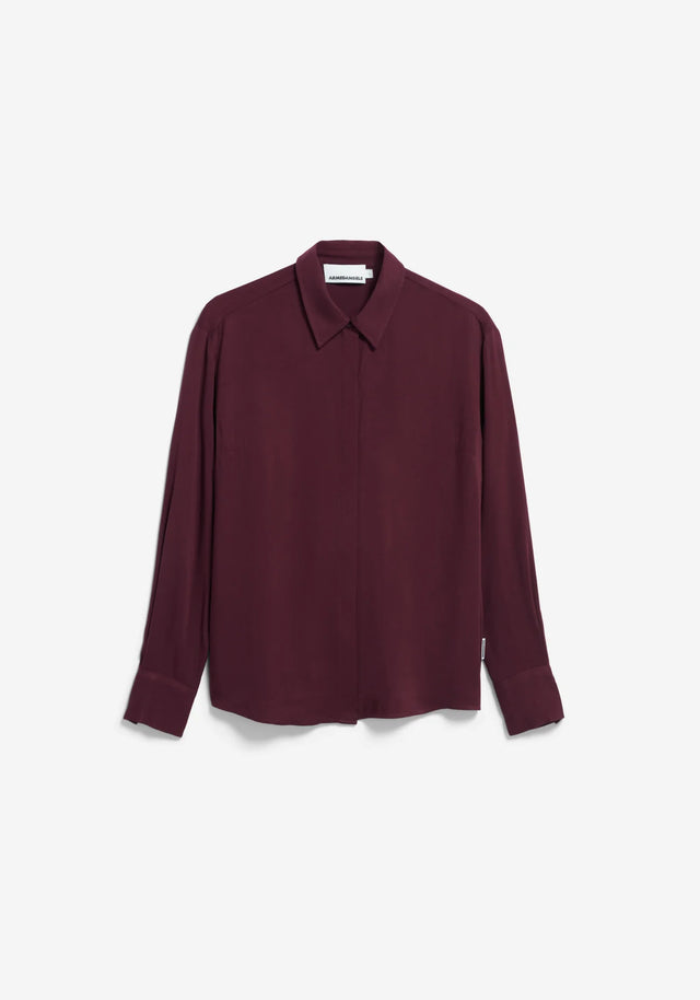 Armedangels | LARISAANA Long Sleeve Blouse | Dark Cranberry