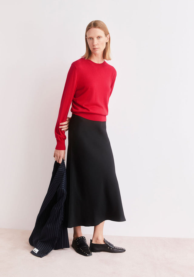Armedangels | LENOVAA SATIN SLIP-SKIRT | Black