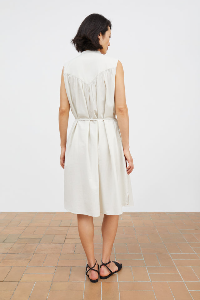 Skall Studio | LOUISE Dress| Light Blue/White Stripe
