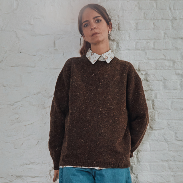 Poudre Organic | PULL THÉ Jumper | Speckled Chocolate