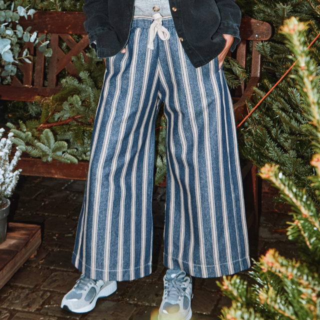 Poudre Organic  | SANTAL Trousers | Blue Stripes