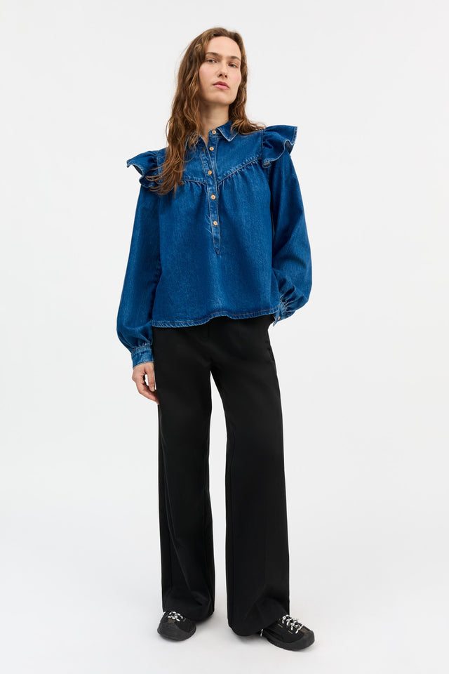 Skall Studio | MILLE Blouse | Vintage Blue