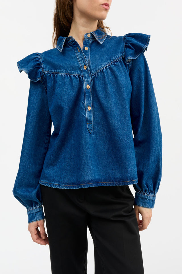 Skall Studio | MILLE Blouse | Vintage Blue