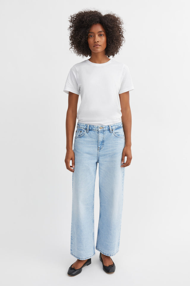 Skall Studio | TAYLOR Cropped Jeans | Faded Blue