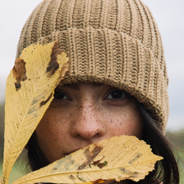 Beaumont Organic | Hilda Organic Cotton Knitted Hat | Sand