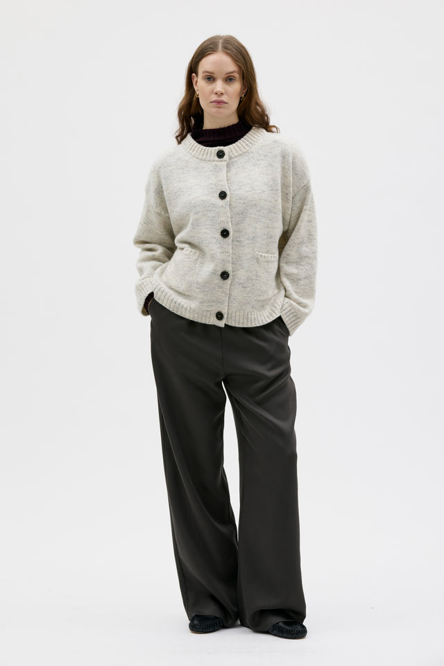 MAKSA | UMI Chunky Cardigan | Light Grey