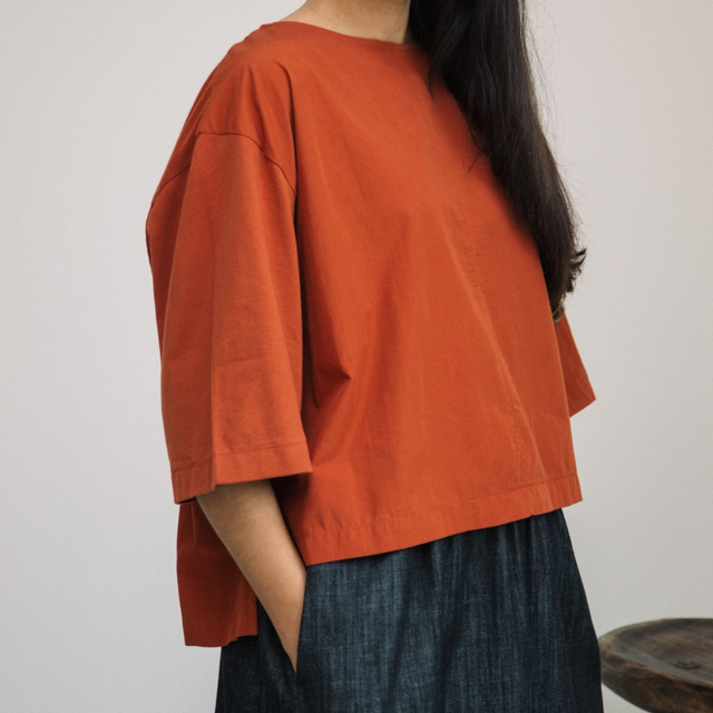 Beaumont Organic | SHAY Organic Cotton Top | Paprika