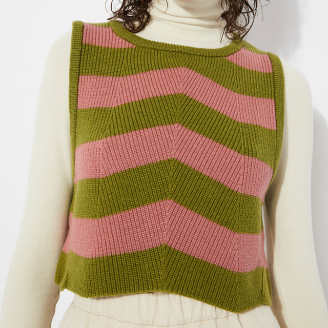 Rita Row | ANNIE Cropped Sweater | Stripes