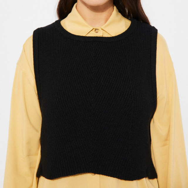 Rita Row | ANNIE Cropped Sweater | Black