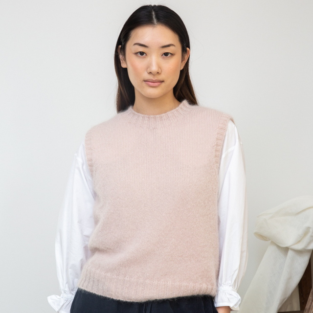 Beaumont Organic | AROSA Mohair Vest | Pink