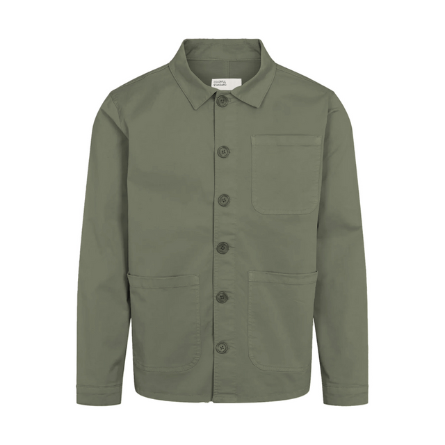 Organic Workwear Jacket | Dusty Olive