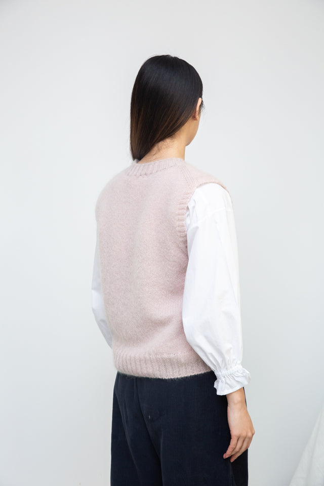 Beaumont Organic | AROSA Mohair Vest | Pink