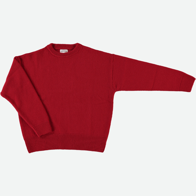 Poudre Organic | PULL AZALEE Sweater | Scarlett Red