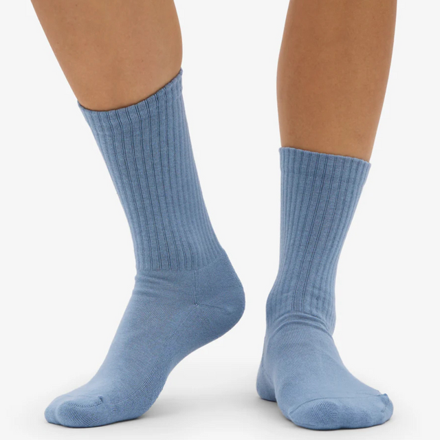 Colorful Standard | Active Rib Sock | Steel Blue