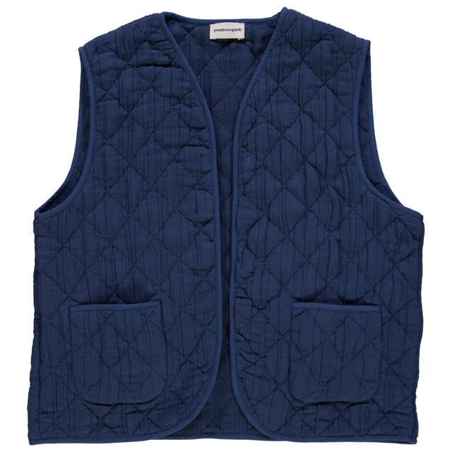 Poudre Organic | CERCIS Vest | Dark Denim