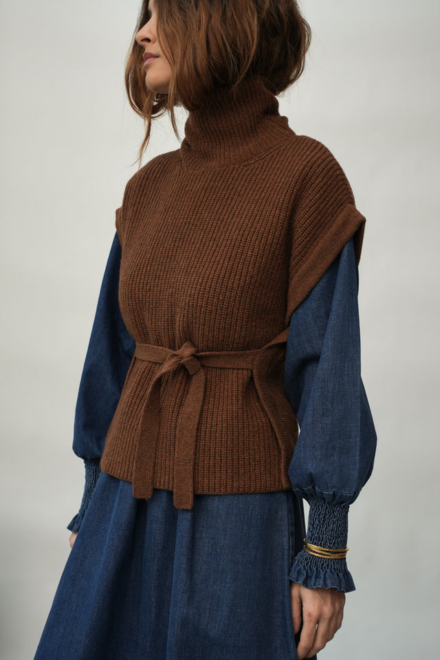 Beaumont Organic | KANON Vest | Tan Marl