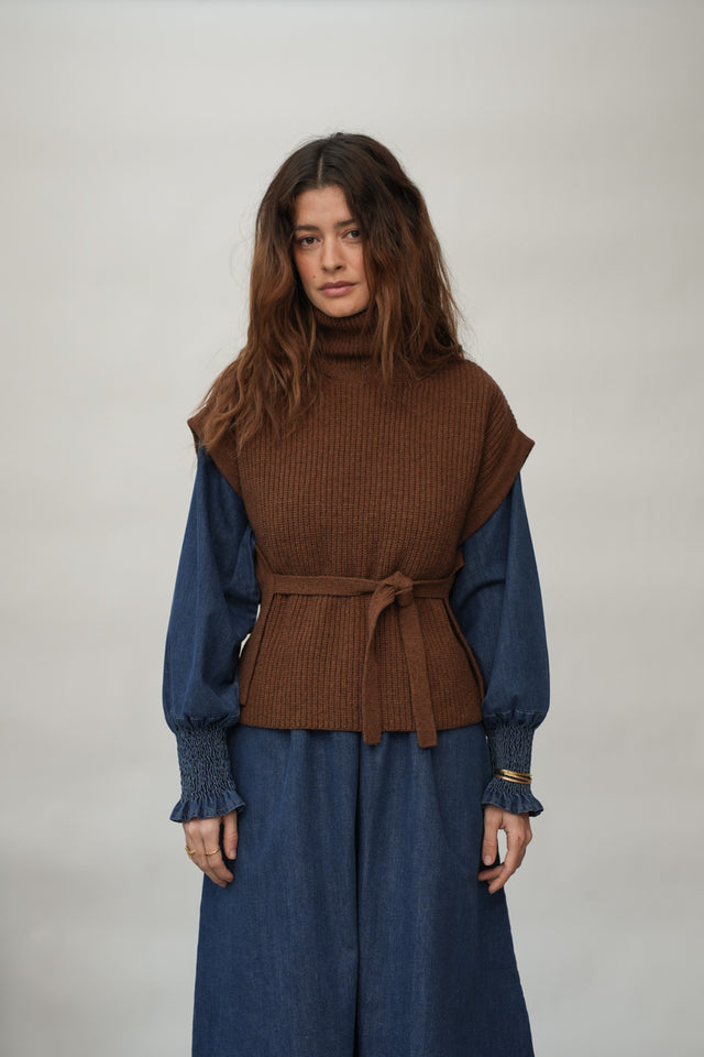 Beaumont Organic | KANON Vest | Tan Marl