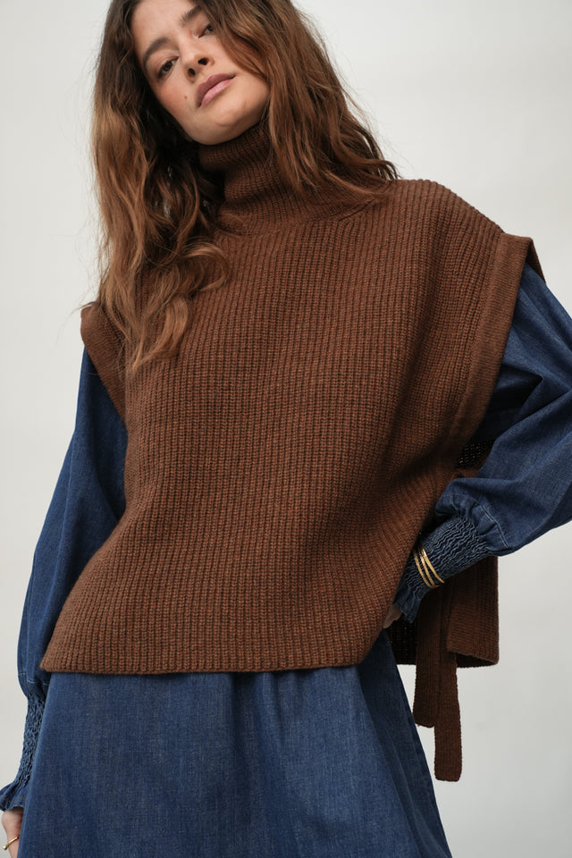 Beaumont Organic | KANON Vest | Tan Marl