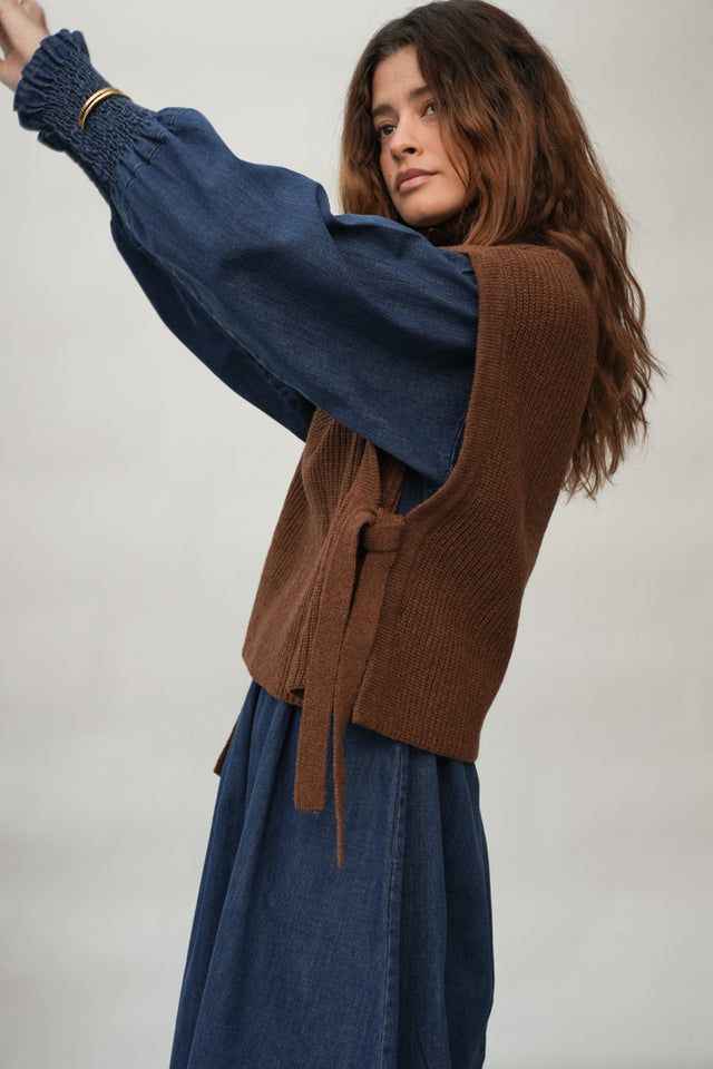 Beaumont Organic | KANON Vest | Tan Marl