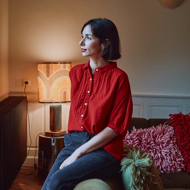 POUDRE ORGANIC | NEOTINE Blouse | Equestrian Red