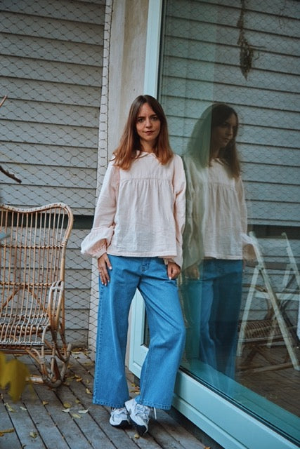Poudre Organic | AMSONIA Blouse | Soft Pink