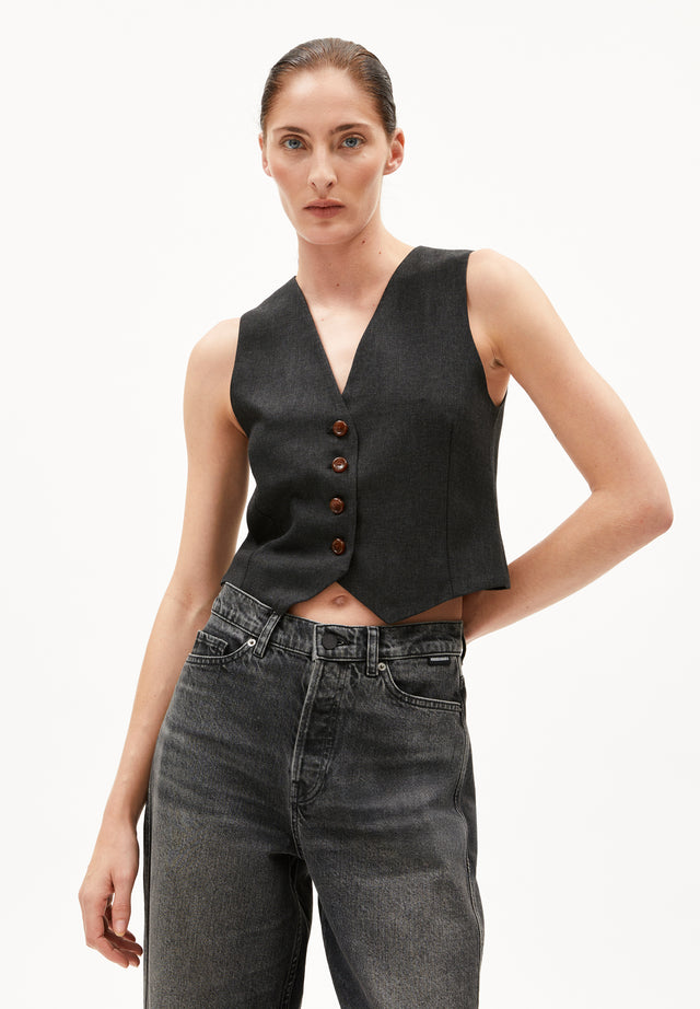 Armedangels | SINERIAA Vest | Steel Melange