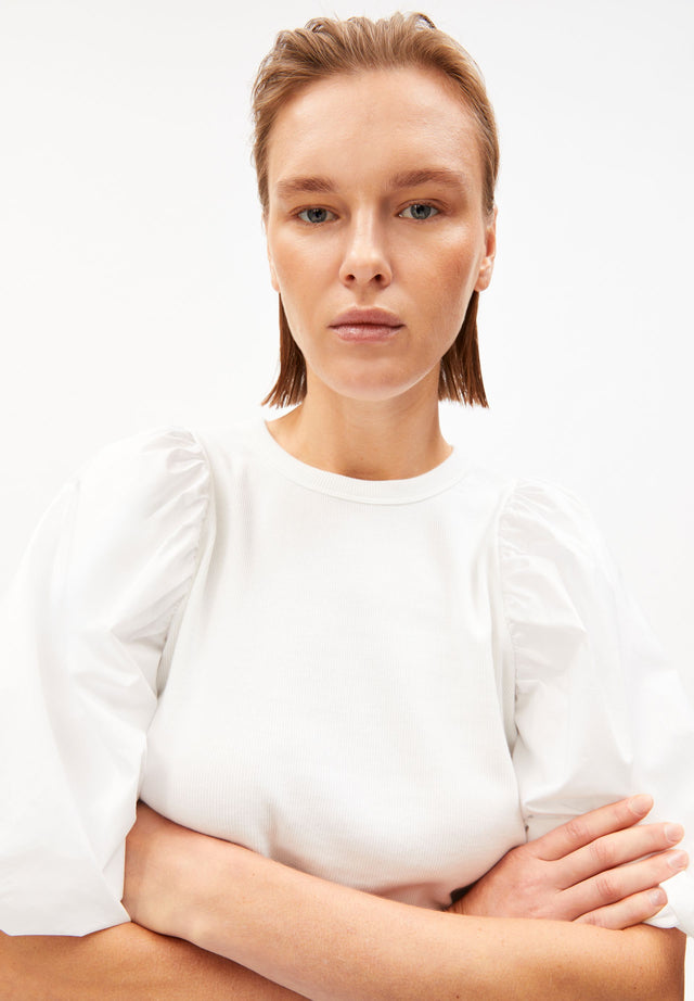 Armedangels | PUFF SLEEVE T-shirt | White
