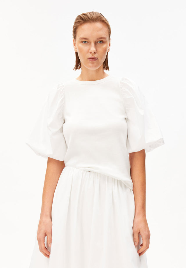 Armedangels | PUFF SLEEVE T-shirt | White