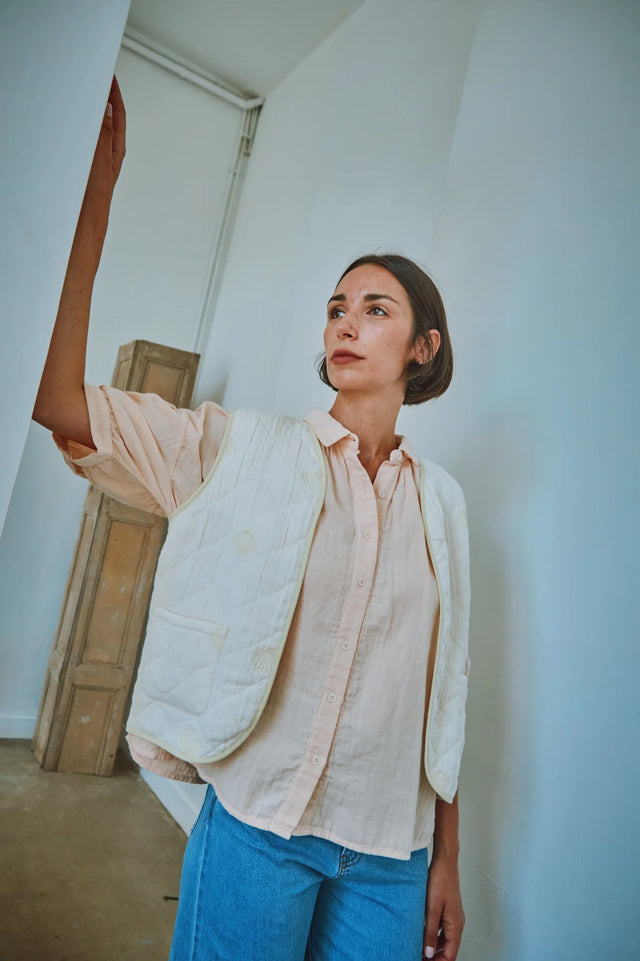 Poudre Organic | NEOTINE Blouse | Scallop Shell