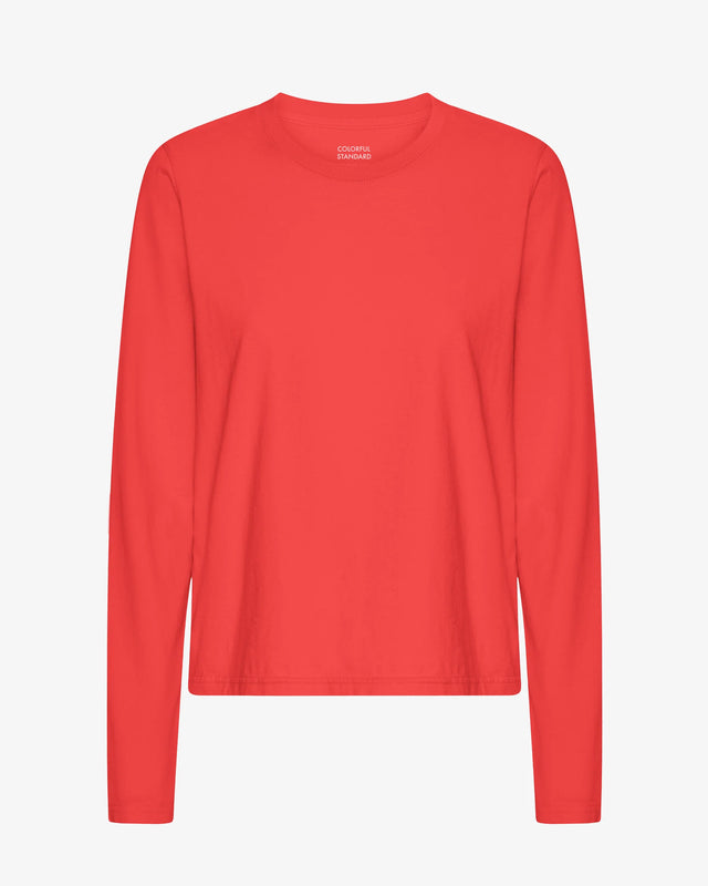 Colorful Standard | Organic Long Sleeved T-Shirt | Red Tangerine