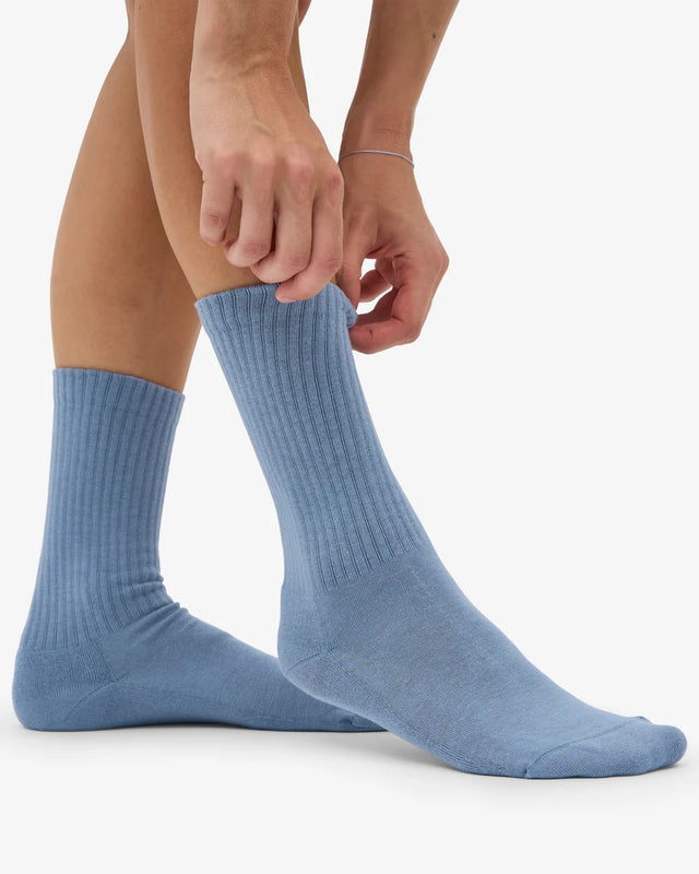 Colorful Standard | Active Rib Sock | Steel Blue