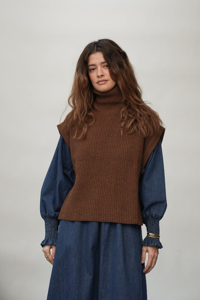 Beaumont Organic | KANON Vest | Tan Marl