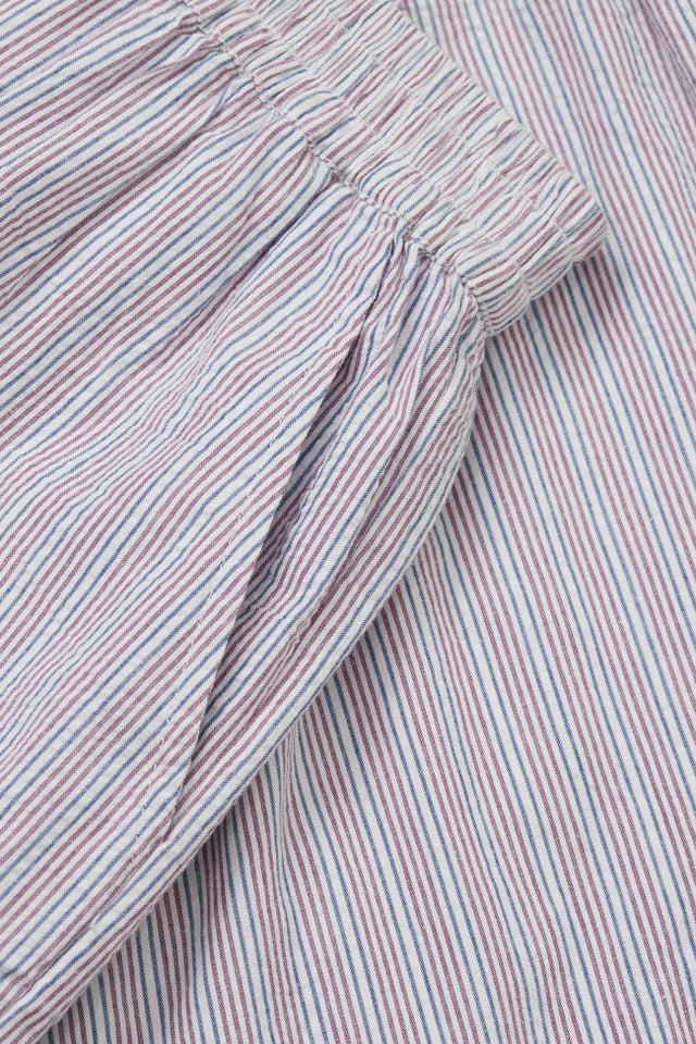 Skall | Edgar Short | Blue Pink White Stripe