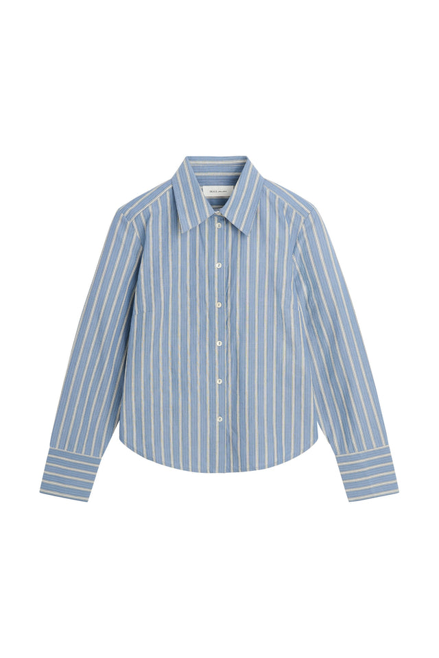 Skall Studio | FAUNA Shirt | Blue/Black/White Stripe