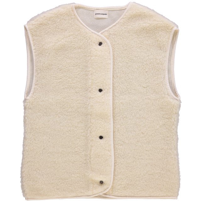 Poudre Organic| Wool Berger Vest | Natural