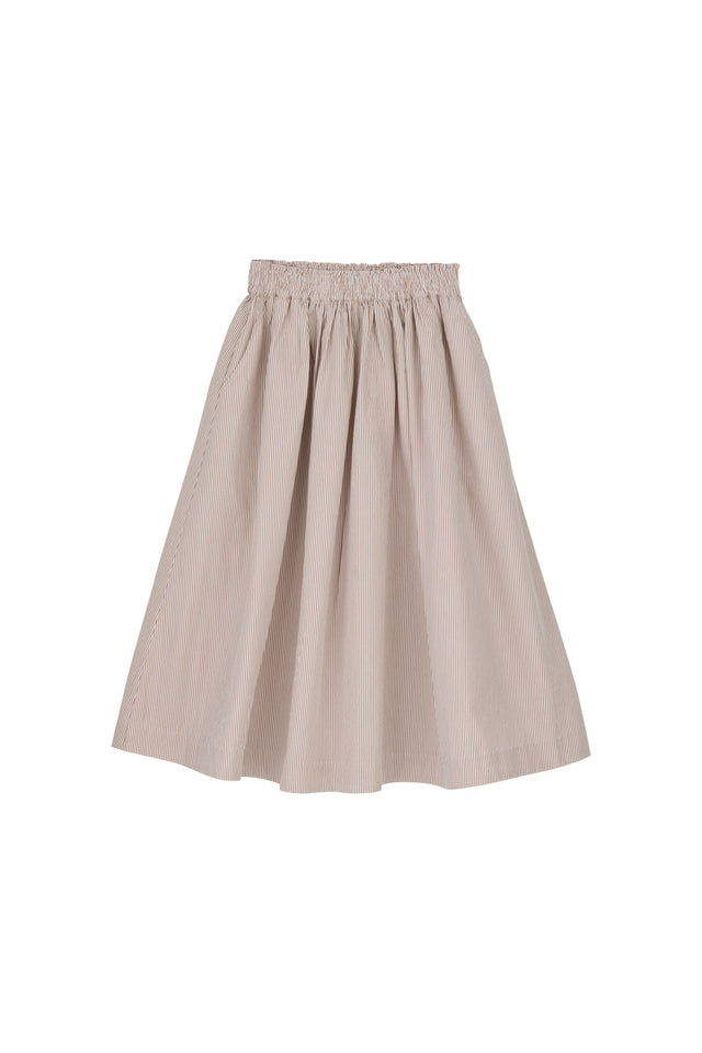 Skall Studio | GINNY Skirt | Warm Beige/White Stripe