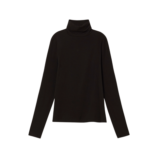 Thinking Mu | NOE Cashmere top | Black