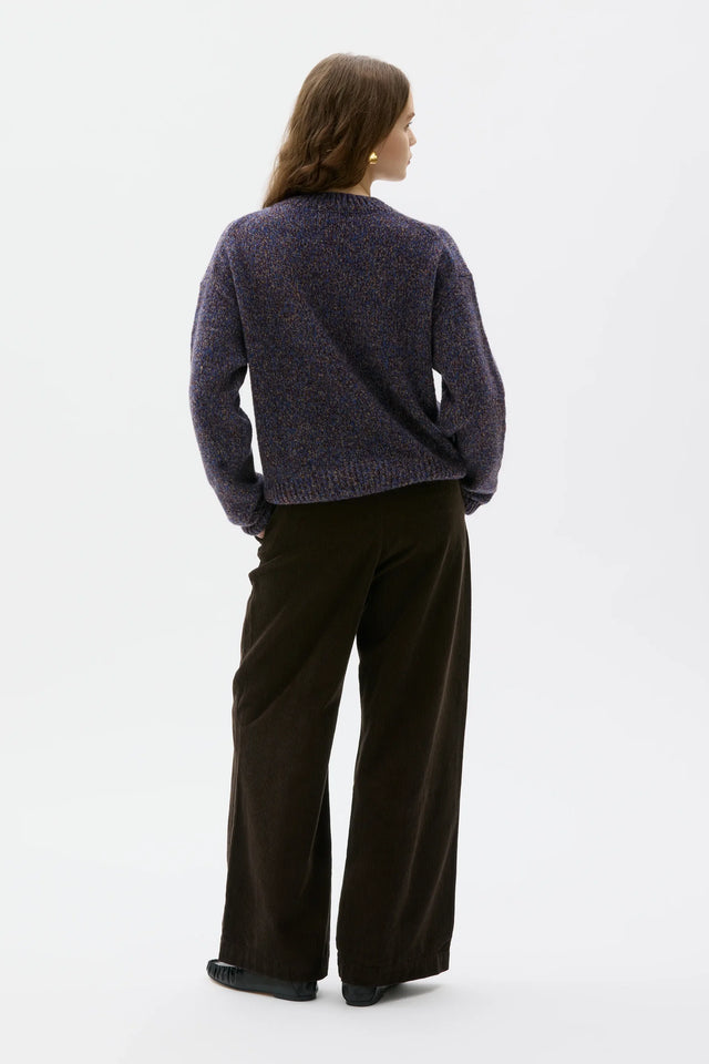 MASKA | IZA Cashmere Sweater | Blue Brown