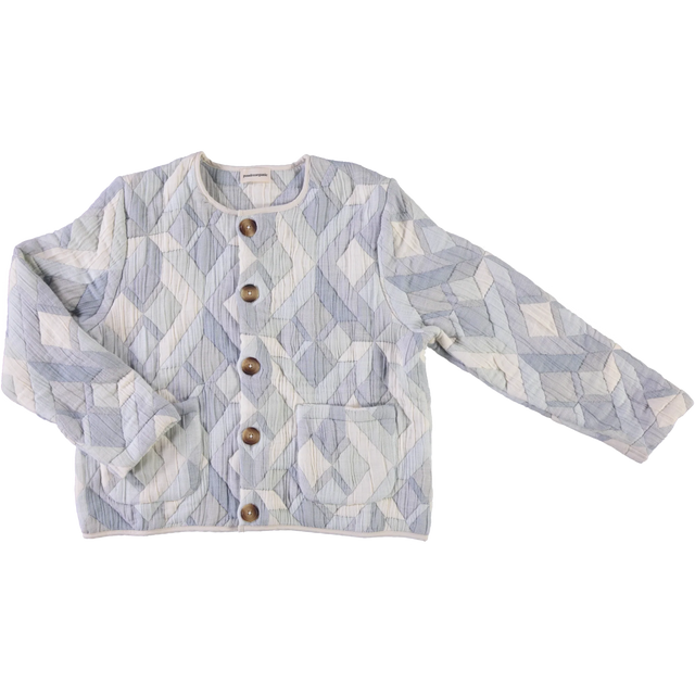Poudre Organic | VESTE ANIS | Blue Patchwork