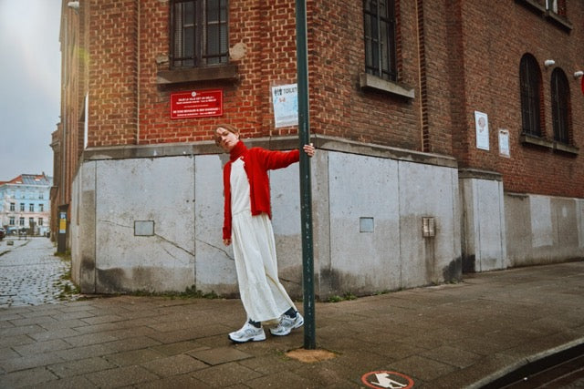 Poudre Organic | PETALE Wool Cardigan | Scarlett Red